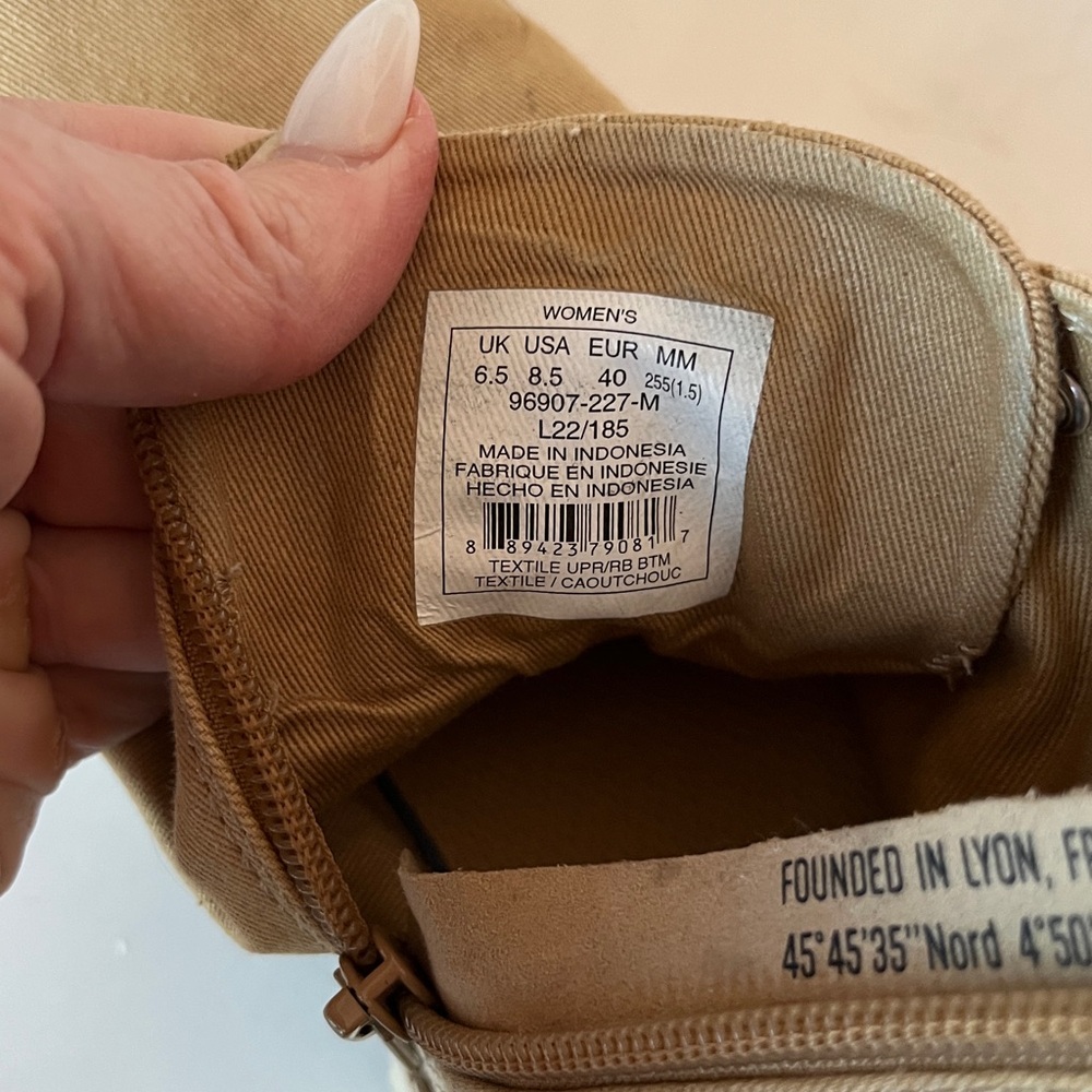 Palladium Women's Tan Combat Boots - Picture 10 of 12
